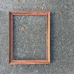 Vintage Wood Picture Frame Photo Frame Painted Chippy Distressed Aged Patina